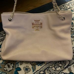 Tory Burch satchel - Blush color with gold details. In great condition.
